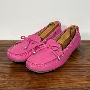 Born B.O.C. Women's Pink Moccasin Driving Loafers Slip-On Faux Leather Size 8